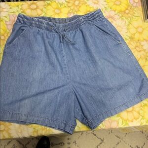 Casual Light Blue Denim Shorts